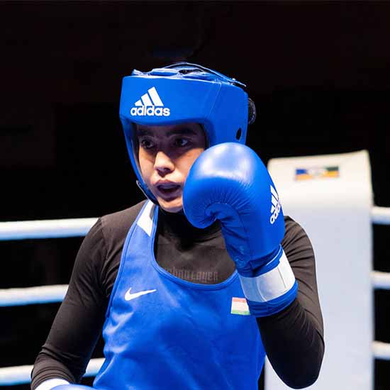 Tajikistan. Shoira Zulkaynarova, boxer