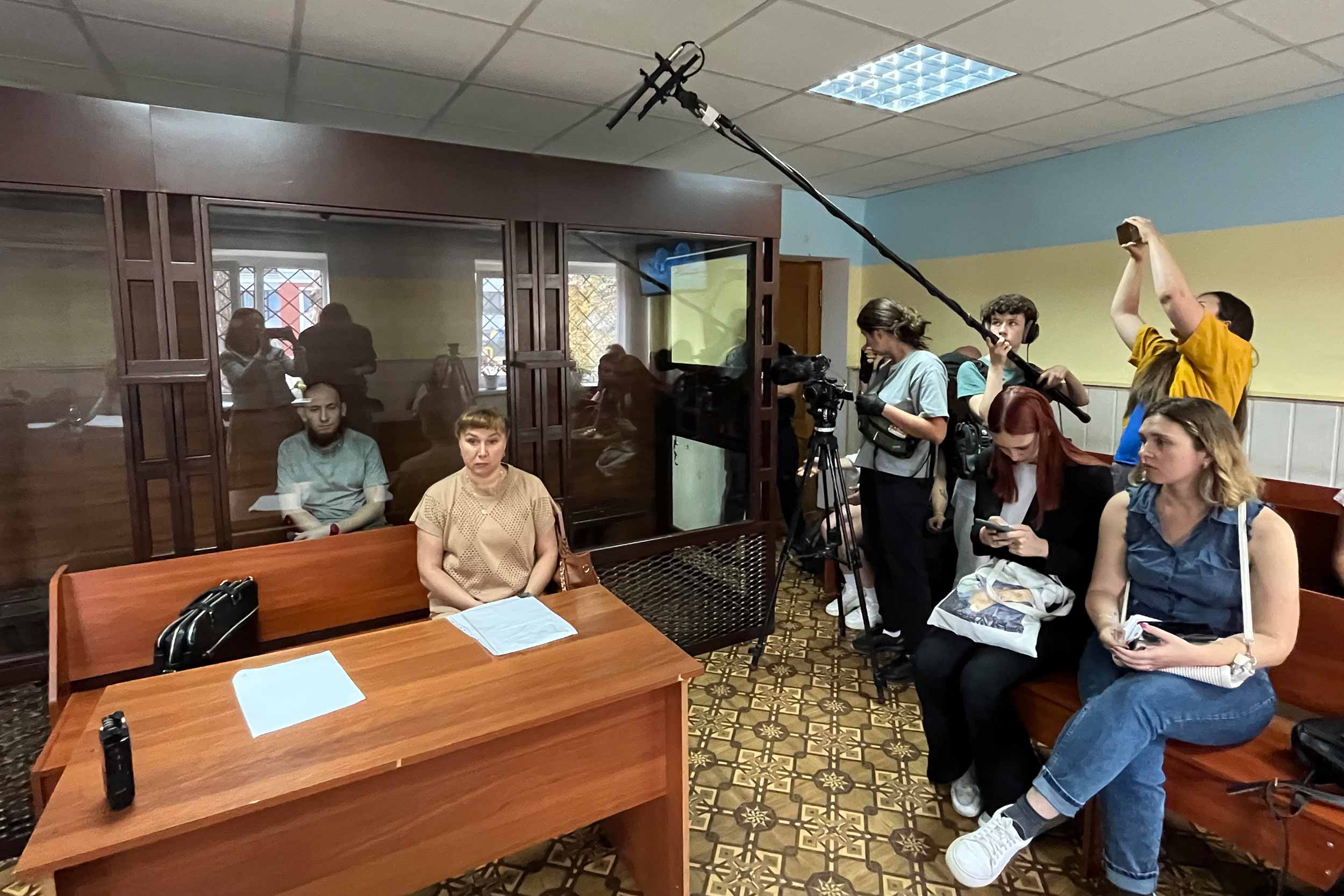 A view inside the courtroom on August 10. © Iryna Domashchenko